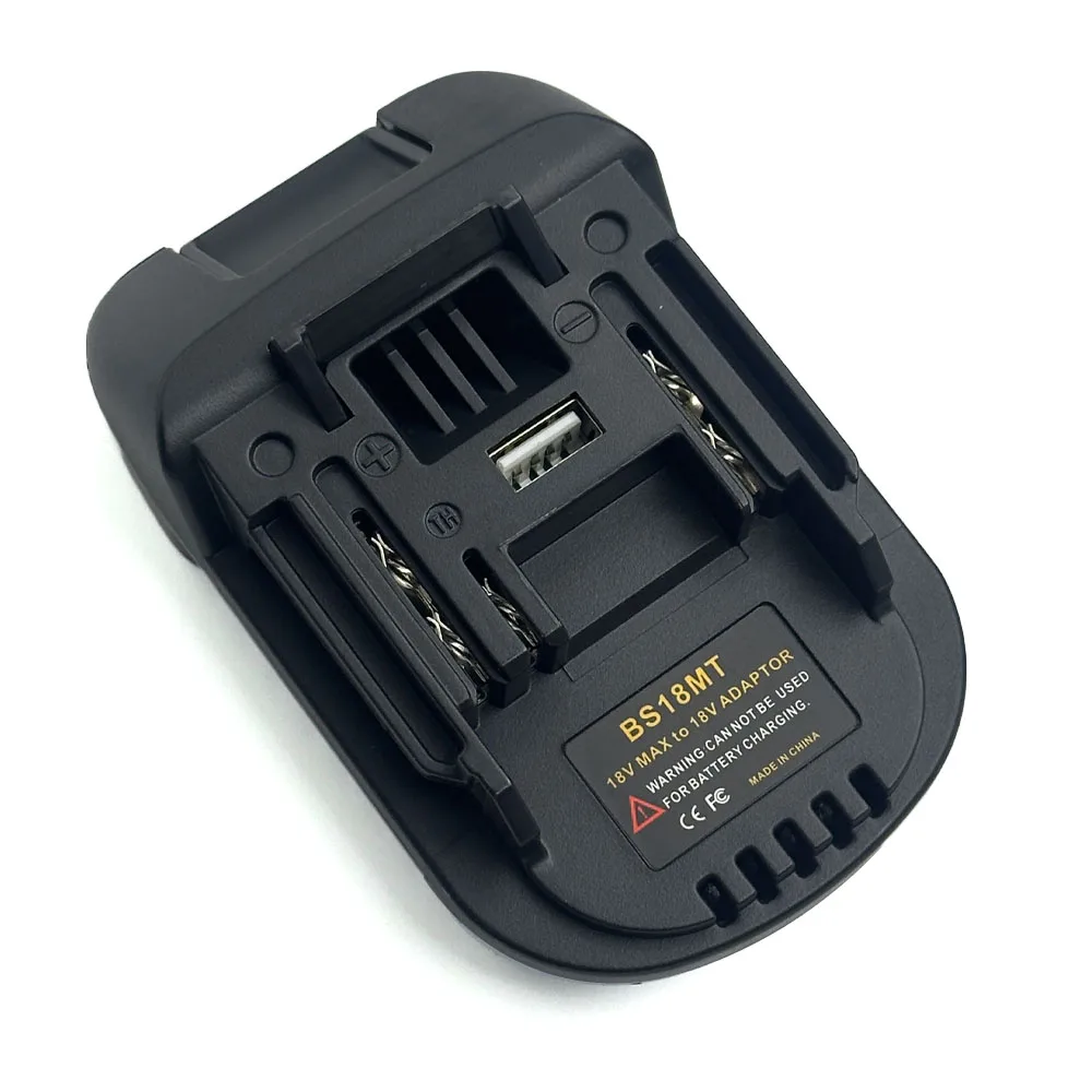 BS18MT Battery Adapter with USB Charging Socket for Bosch 18V Battery Convert to Makita 18V BL1830 (Adapter only)