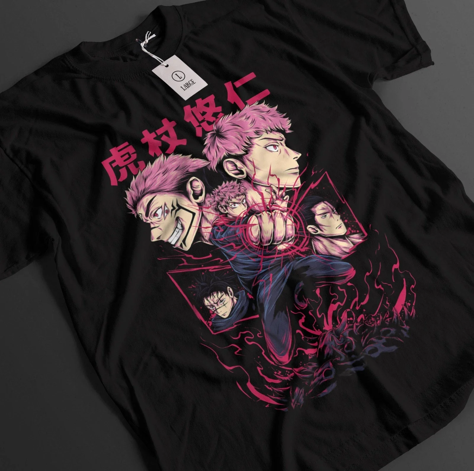 2026 Summer Jujutsu Kaisen Retro Cosplay T-shirt Men's Super Casual Cotton Printed Short-sleeved Unisex Children's Sports Shirt