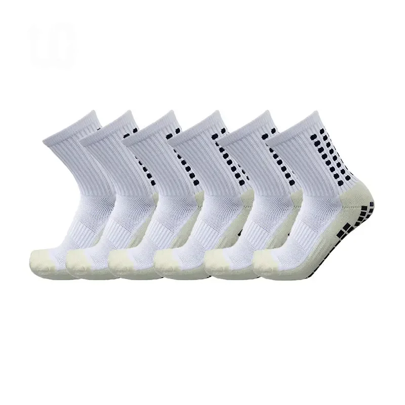 

Sports Socks 6Pairs/Lot Anti UGUPGRADE Soccer Cotton New Slip Football Men Grip Socks calcetas antideslizantes de futbol