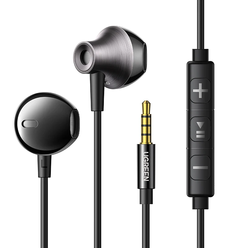 UGREEN Półotwarte przewodowe słuchawki douszne USB typu C 3,5 mm z mikrofonem, przewodowe słuchawki douszne Stereo HiFi, dla większości z gniazdem 3,5 mm — zdjęcie produktu 7