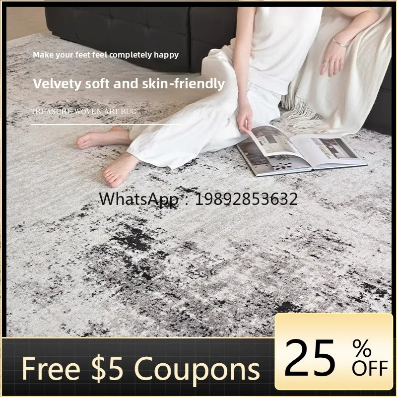 

ZC Carpet Living Room High-End Waterproof Stain-Resistant Bedroom Wash-Free Large Area Full Carpet