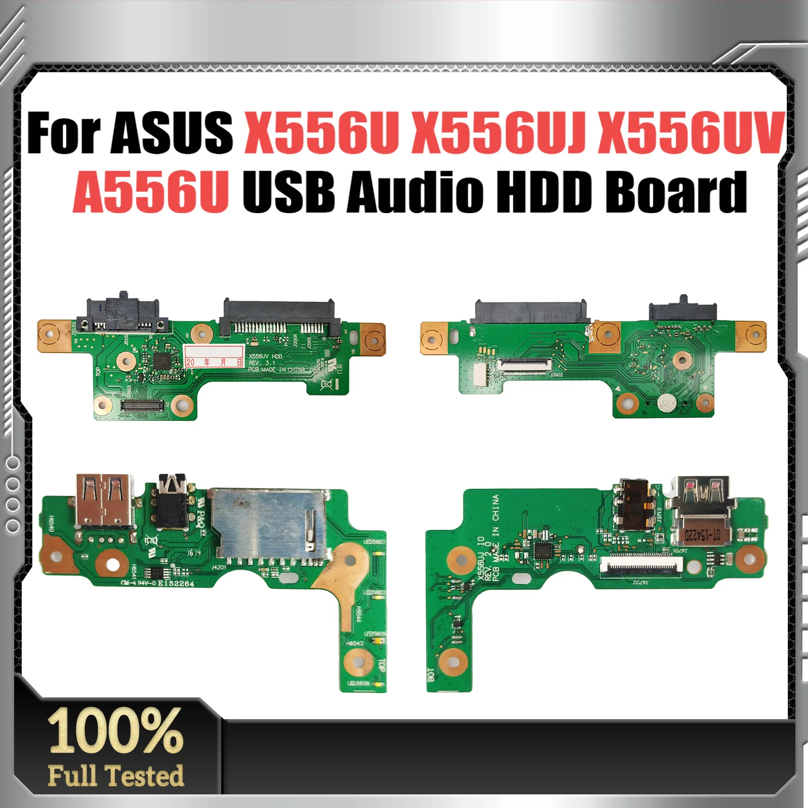 

For Asus X556U X556UJ X556UV A556U K556U F556U VM590 Laptop Hard Disk Driver USB Audio HDD BOARD