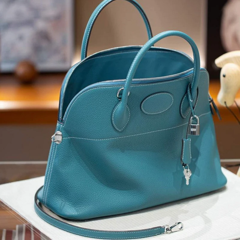 توغو حقيبة نسائية جلدية حقيقية جلد البقر شل حقيبة تنوعا مقبض علوي حقيبة كروسبودي للسيدات الفاخرة اليومية تخفيف المحفظة #4