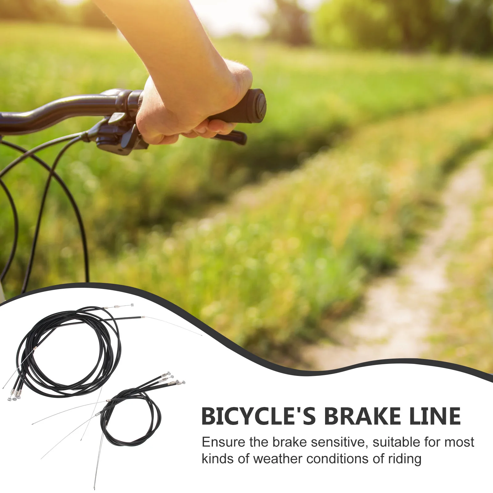 

4Sets Professional Brake Cables for Bicycles Enhanced Flexibility Corrosion Resistance Ideal for Mountain Road Bike Replacement