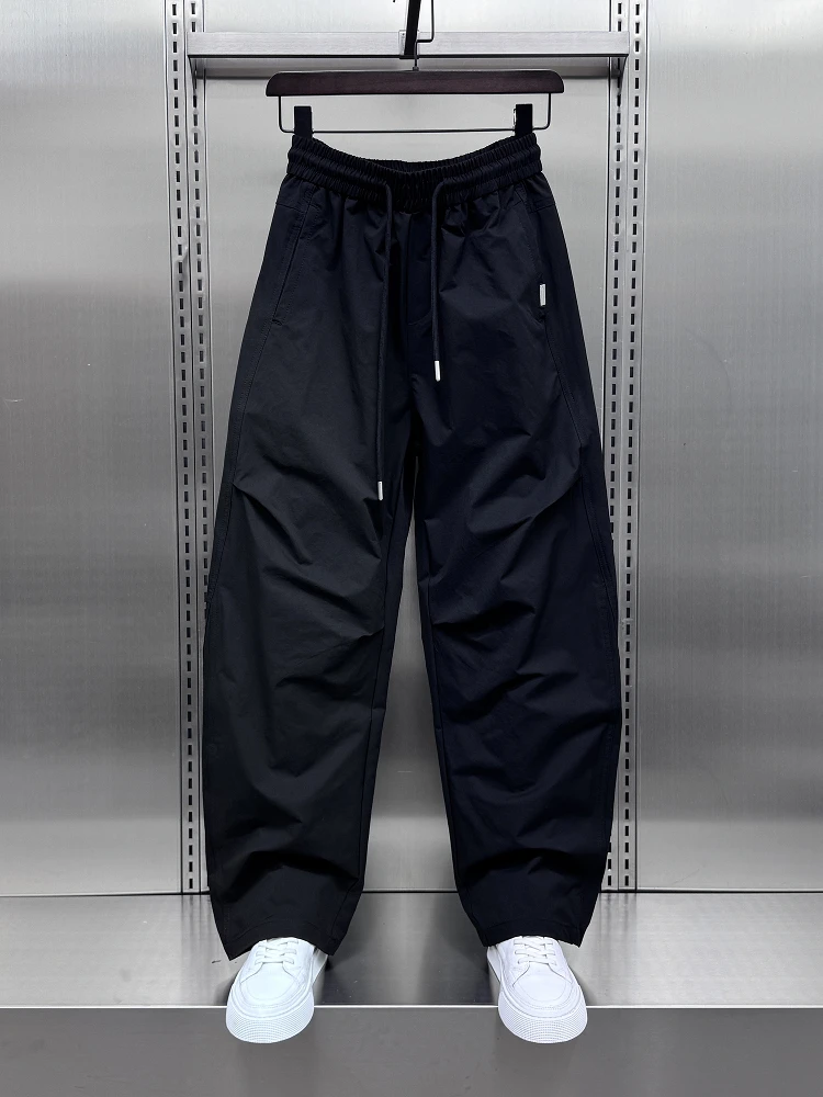 

Spring Summer Thin Men's Simple Color Knife Pants Trendy Loose Bla Slimming Qui Dry Casual Sports Pants