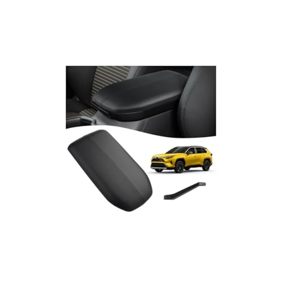 

Center Console Lid Armrest Cover for Toyota RAV4 2019-2023 Arm Rest Storage Lids Seat Box Cover Front Console Armrest Replaceme