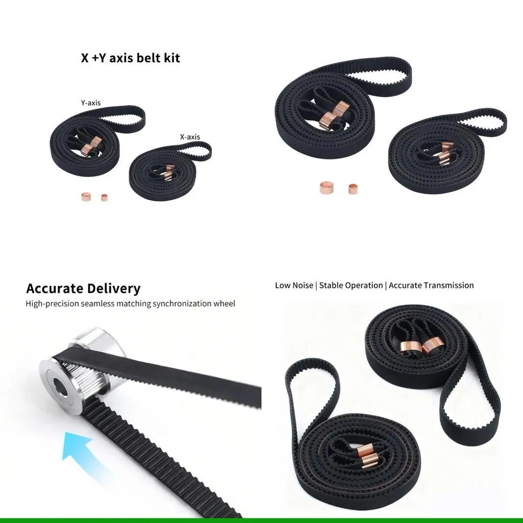 U55C Open Drive Belt Replacement for 3D Printer X Y Shaft 6mm/10mm Width Synchronous Belt