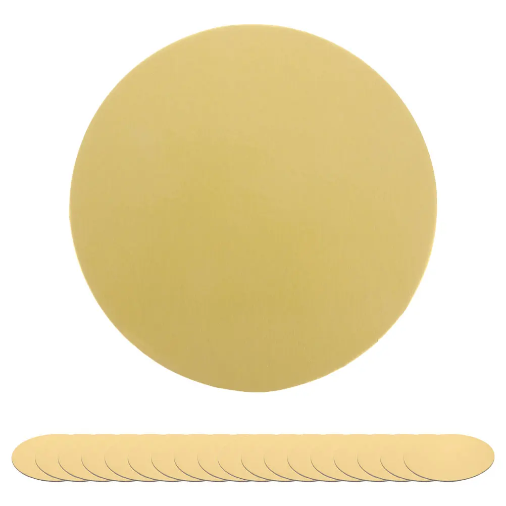 

30 pcs Golden Thickened Card Base Mousse Mat 16cm 3mm Round Paper Cake Boards Drums Food Grade Birthday Baking Supplies