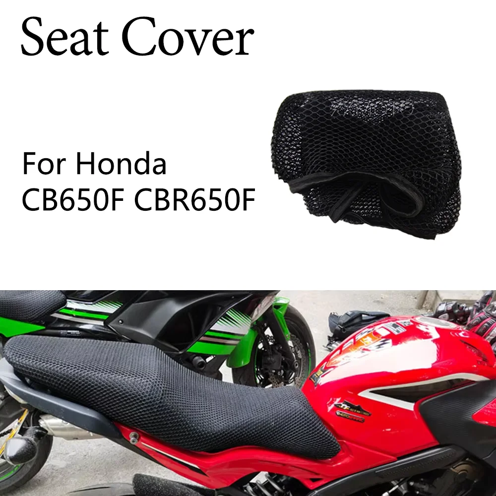 For Honda CB650F CBR650F CB CBR 650F 650 Motorcycle Seat Cover Heat Insulation Breathable Non-Slip Protection Seat Cover Cushion