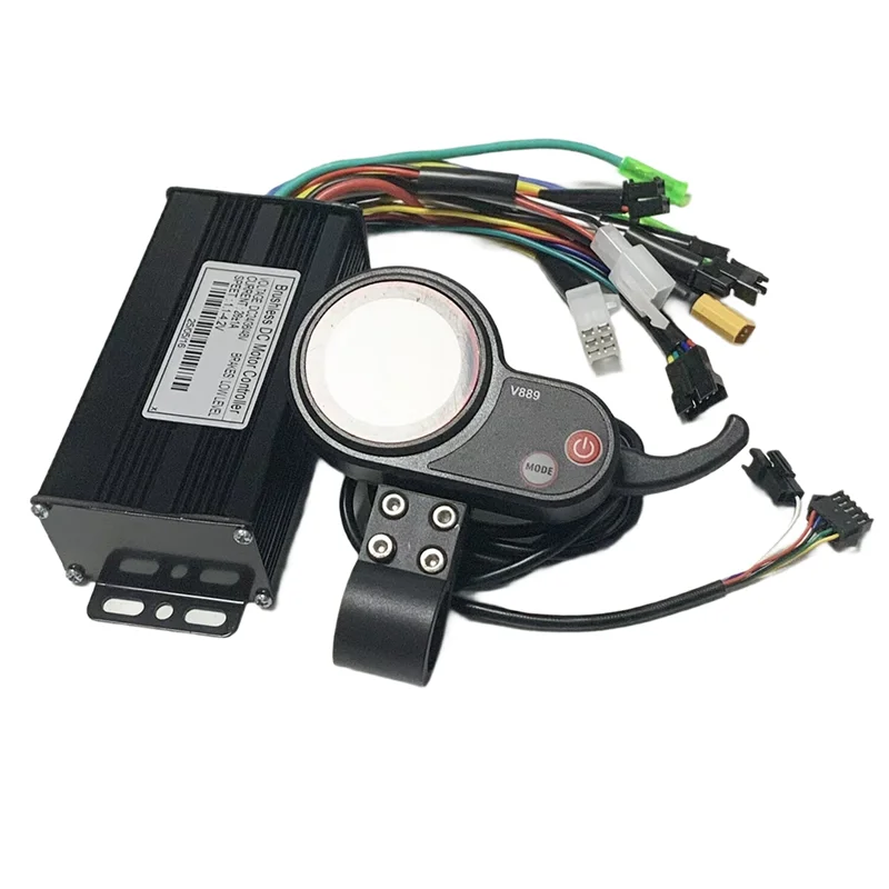 

HOES-For Brushless Motor 500W 750W E-Bike 26A Sine Wave 3-Mode Controller With 24V 36V 48V Color Display For E-Bicycle Scooter