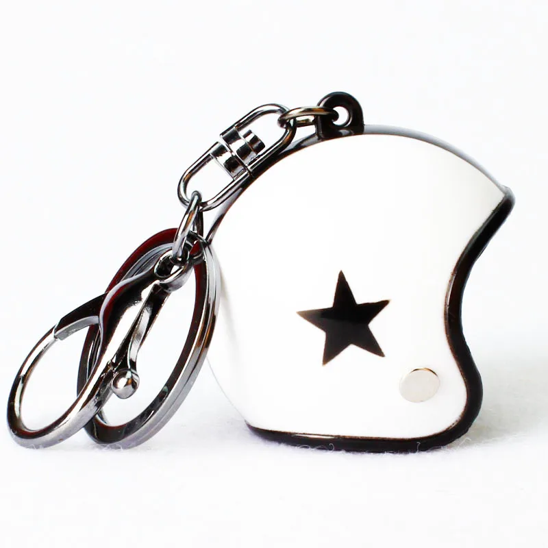 Mini Helmet Keychain Cute Backpack Ornament Pendant Cartoon Anime Helmet Car Keychain Bag Accessories