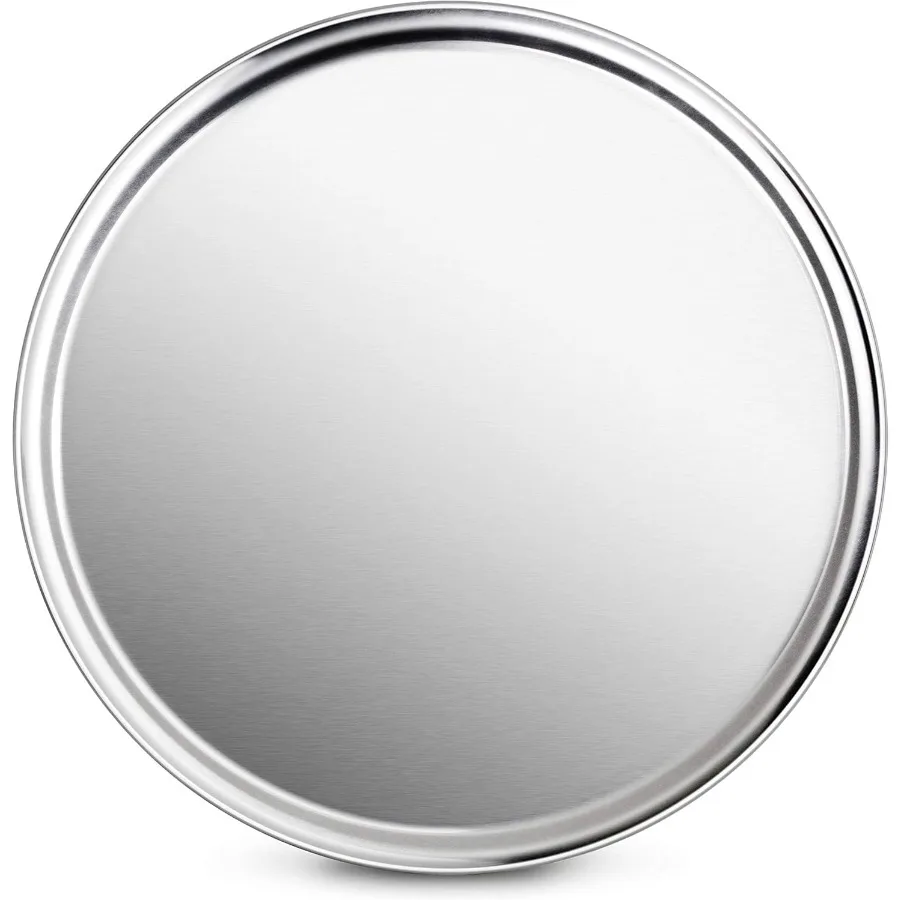 

Pizza Pan/Tray, Wide Rim, Aluminum, 18 Inch, Pack of 6