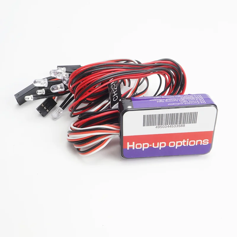 

Tamiya RC автомобильный светильник, имитация связи, модель автомобиля с дистанционным управлением, 12 светодиодных светильников, группа DIY, трехсторонний управляемый указатель поворота