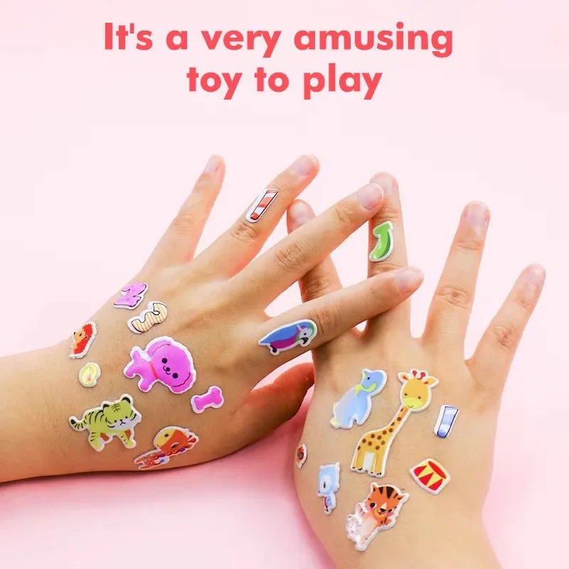 10 60 異なるシート 3D ステッカー子供のためのふくらんでいる子供ステッカー男の子女の子教師報酬クラフトスクラップブッキングギフトおもちゃ