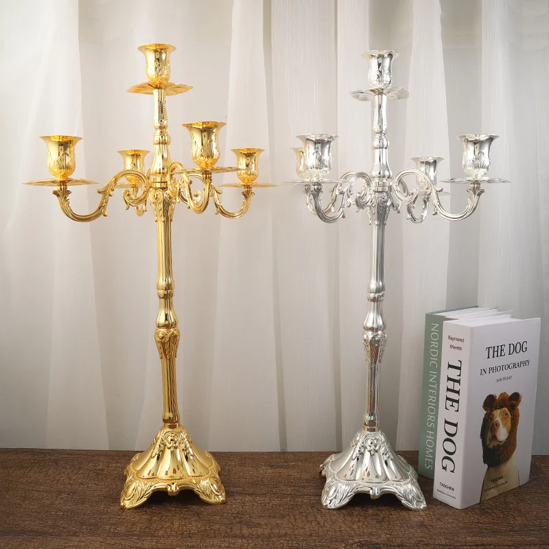

Fashion Nordic Candlestick Holder Wedding Floor Tall Candlestick Decoration 091
