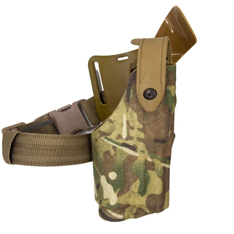 Combat Gun Belt Holster Hunting Airsoft Accessories Gun Carry Holster Bearing Light For G17 19 22 23 31 32 Gun
