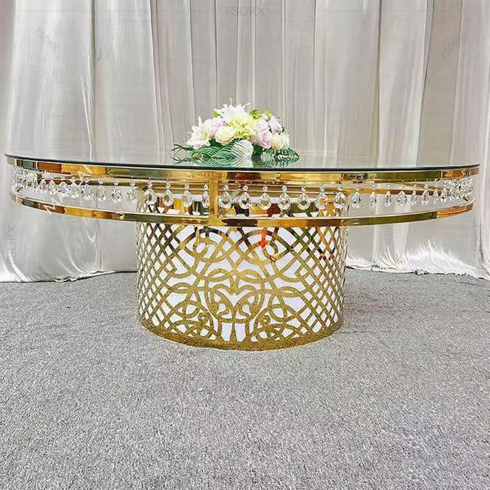 

FSDKX One-stop Shopping for Beautiful Style Wedding Table Stylish Furniture for Parties and Events Stainless Steel Wedding Table