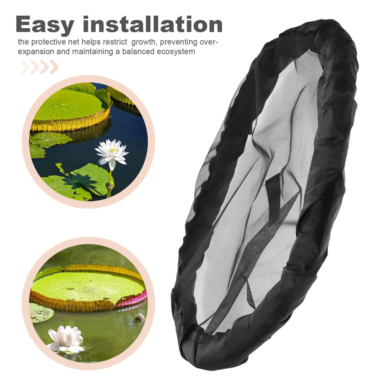 Floating Mesh Cover Plant Protector Pond Round Floating Ring Water Garden Net Barrier Protective Screen Pond Plant Shield