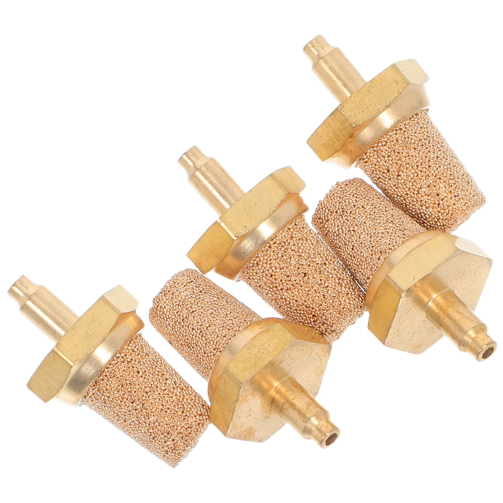 

5Pcs M5 Copper Filter Nozzle Fog Machine Parts Noise Reducer Air Nozzle Muffler Stage Fog Machine Accessories