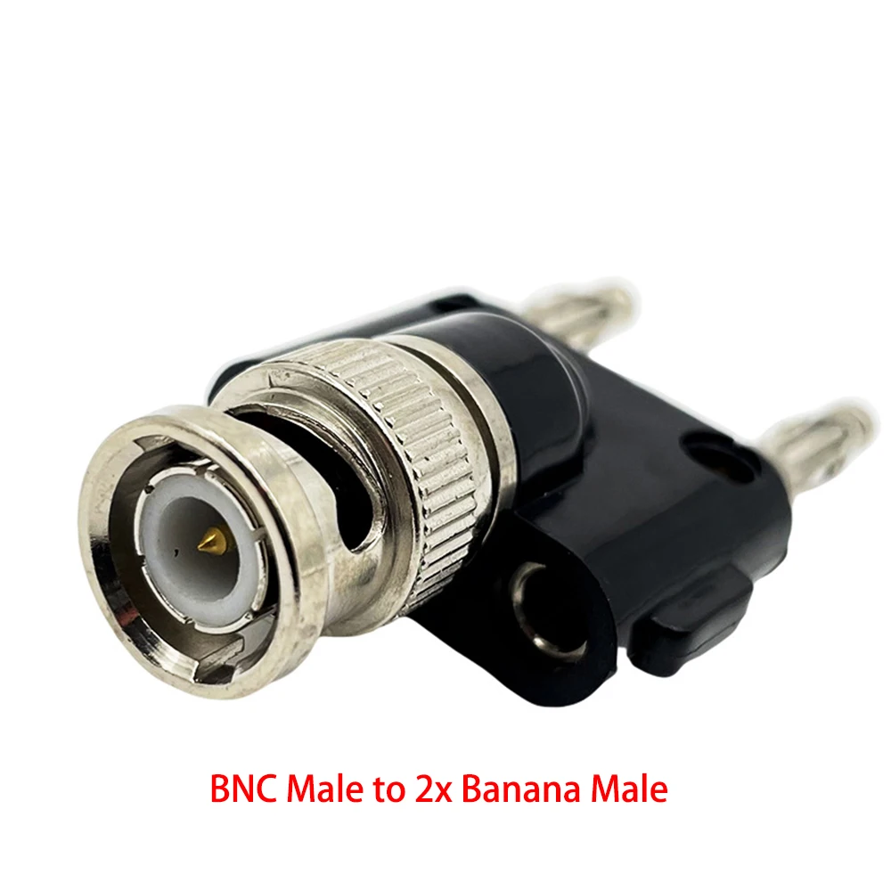 Q9 BNC Banana a doppio adattatore Jack maschio femmina a Banana da 4mm connettore coassiale adattatori RF Splitter a 3 vie