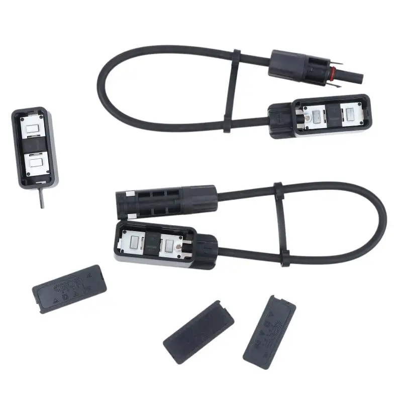 Solar-Zubehör-Anschlussbox Solar-Anschluss-Panel-Adapter Solar-Steckverbinder Kabelanschluss 1500V/30A 3-fach Metall Zuverlässig – Detail 10