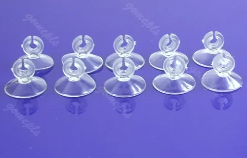 

10PCS Aquarium Soft Plastic Suction Sucker Cup Holder Pipe Clip