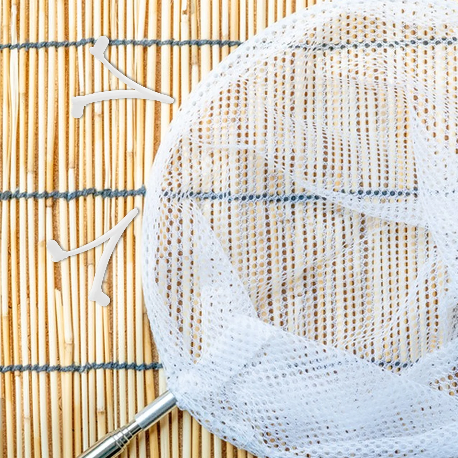 

8pcs Pool Cleaning Accessories V Clips For Skimmer Nets Leaf Rakes Brush Handles Plastic Cleaner Durable ABS Wide Usage Pool