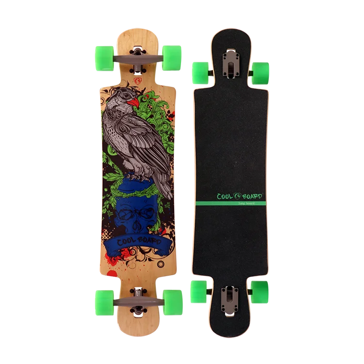 High Quality 7 Plies Russian Maple Long Board Skateboard Made in China