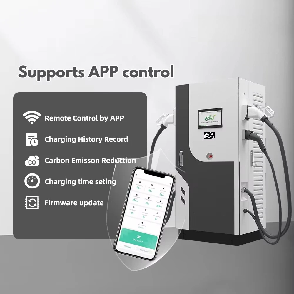 DC Three Guns 120KW Fast EV Charging Post New Condition Floor-Mounted Car Charger Station for Electric Bus and Truck Programs