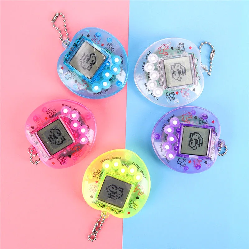 Tamagotchi – animaux de compagnie électroniques transparents, 49 animaux en un, cybernumériques, jeu amusant, Pixel, 1 pièce