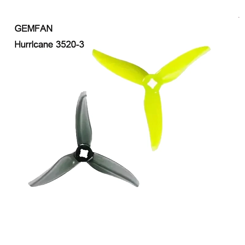 

2 пары 3-лопастных пропеллеров GEMFAN 3520, 3,5 дюйма, 3 отверстия, диаметр центрального отверстия 5 мм, реквизит CW CCW для RC FPV Drone