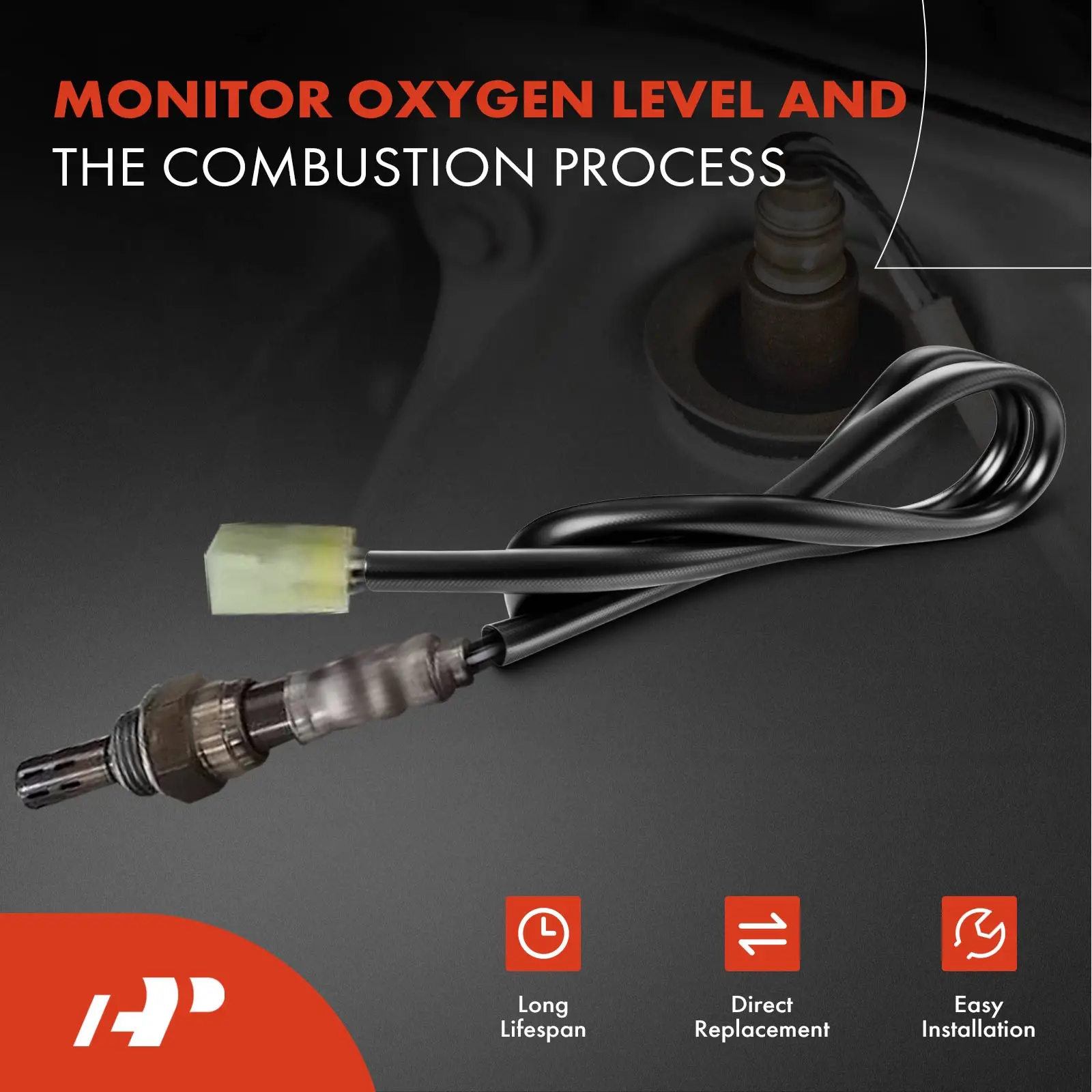 A-Premium O2 Oxygen Sensor with 4-Blades Rectangle for Yamaha FJ-09 2015-2017