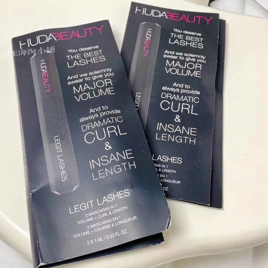 2 ミリリットルサンプルサイズ Huda 正規まつげインスタントまつげエクステンションまつげメイクアップフラー乗算エクストリームカール速乾性まつげ美容