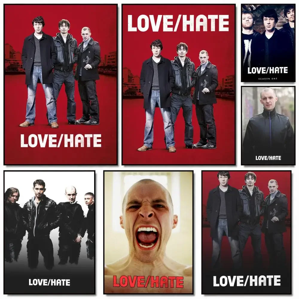 tv series L-Love-Hate-E Painting Calligraphy Artwork for Home Bedroom Office Wall Decoration Gift