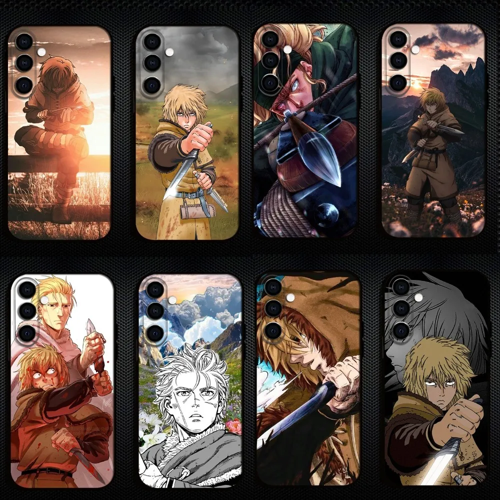 

Vinland Saga Phone Case For Samsung Galaxy A73/A72/A71/A70/A53/A52/A51/Others Soft Black Shell