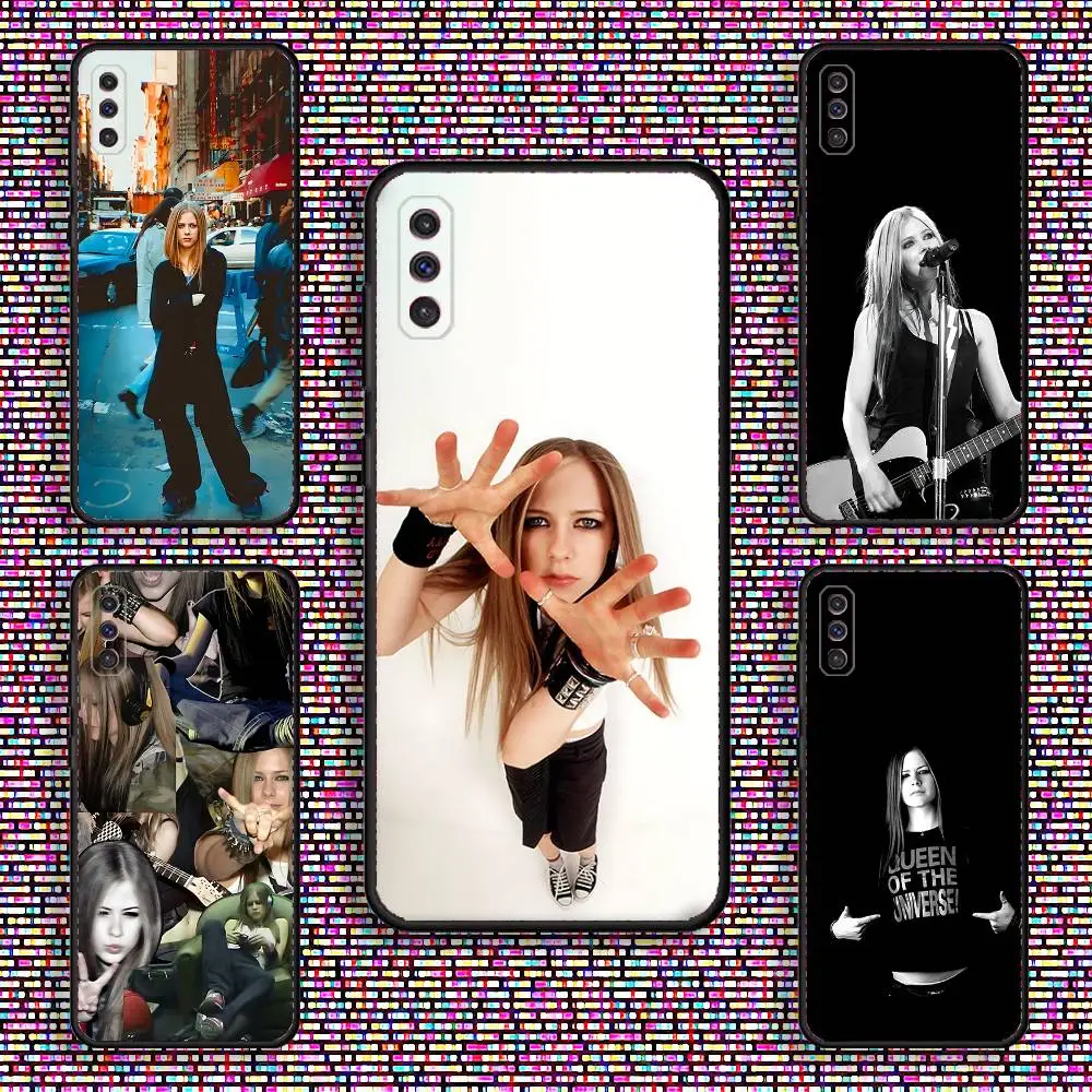 

Singer A-Avril L-Lavigne Phone Case For Samsung S 25,24,23,22,30,21,10,9,Ultra,Plus,Lite,FE,4,5 G Black Soft Case