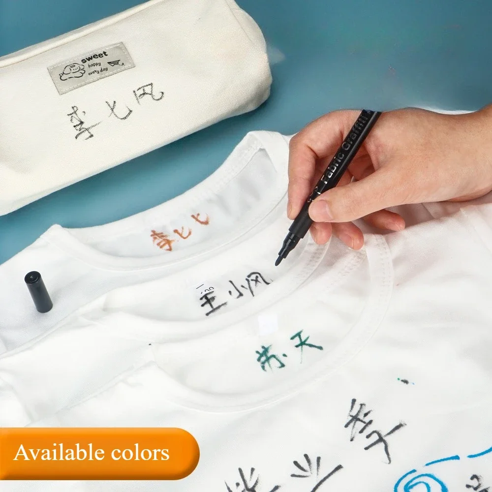 6/8/12/24/30 ألوان أقلام خطاط (ماركر) من القماش مقاوم للماء علامات ملونة القلم للفنان روك اللوحة الزجاج السيراميك النسيج لتقوم بها بنفسك بطاقة القلم
