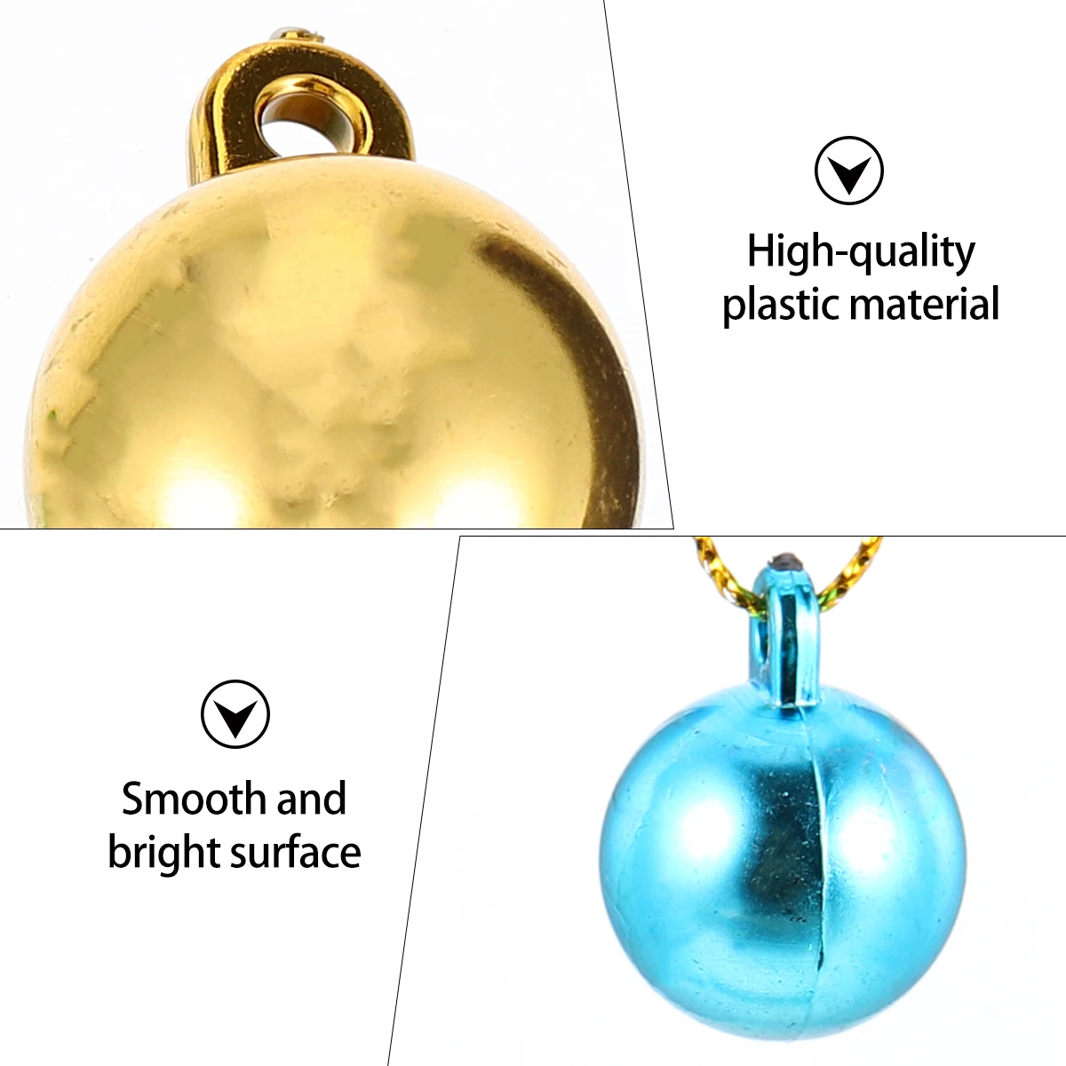 

100Pcs Simulated Lamp Beads Pendant Multicolor DIY Tool for Christmas Tree Party Wedding Anniversary Decoration