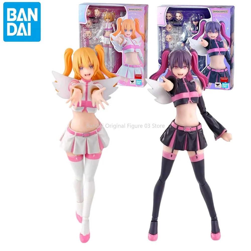

In Stock Bandai S.H.Figuarts SHF Miriella Angel Airborne SquadMikari Model Kit Anime Action Fighter Finished Model Gift for kid