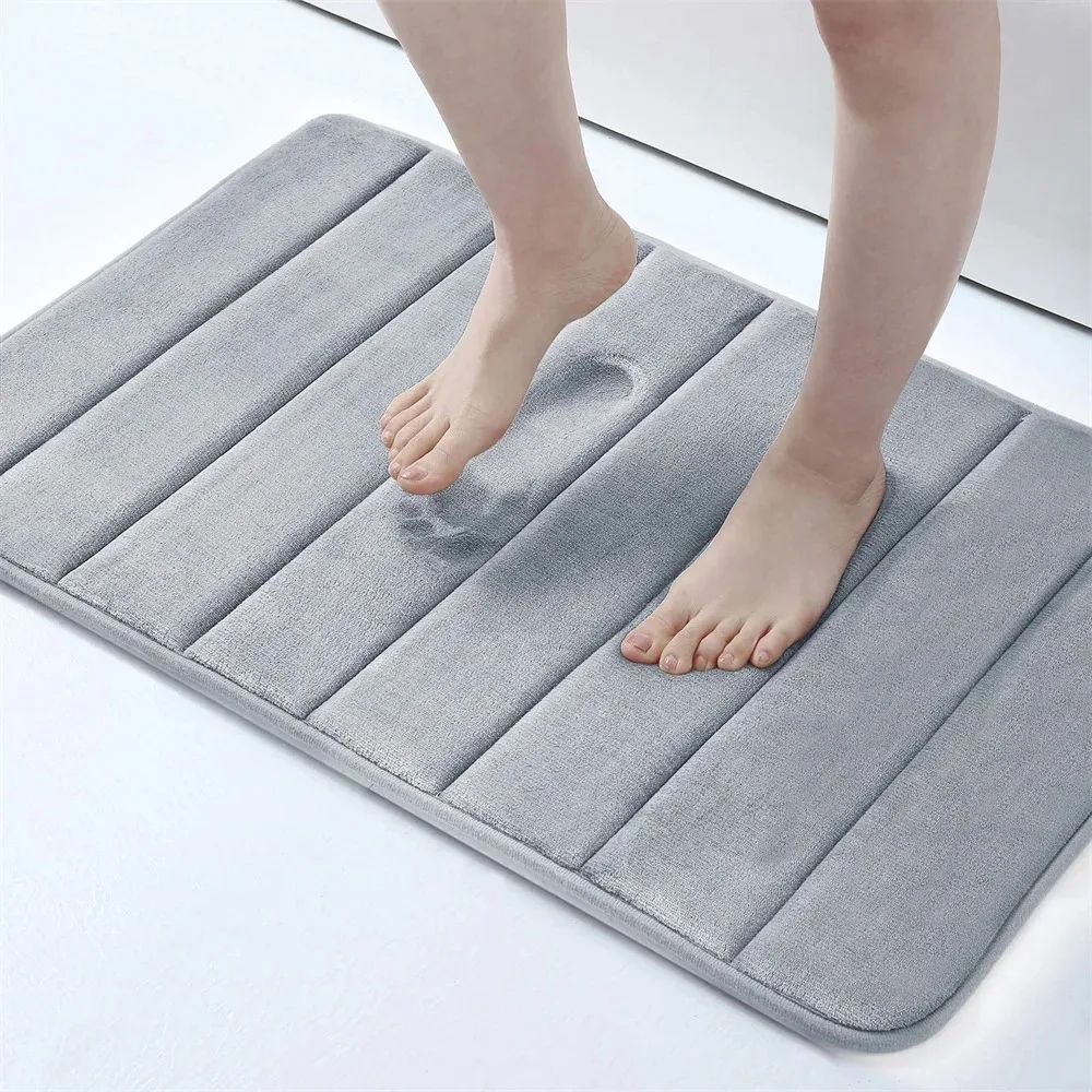 Super absorbent floor mat, super absorbent bath mat, super anti slip coral velvet bathroom floor mat, door mat
