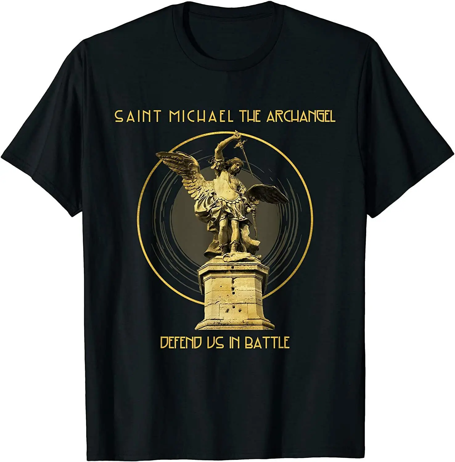 NEW LIMITED Saint Michael The Archangel Defend Us Prayer Catholic T-Shirt