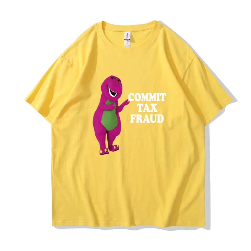 تلتزم بالضرائب تيشيرت نسائي بأكمام قصيرة برقبة دائرية ، تيشيرت هاراجاكو كرتون ، طباعة أحرف ، رسم ، كاجوال ، مقاس كبير #6