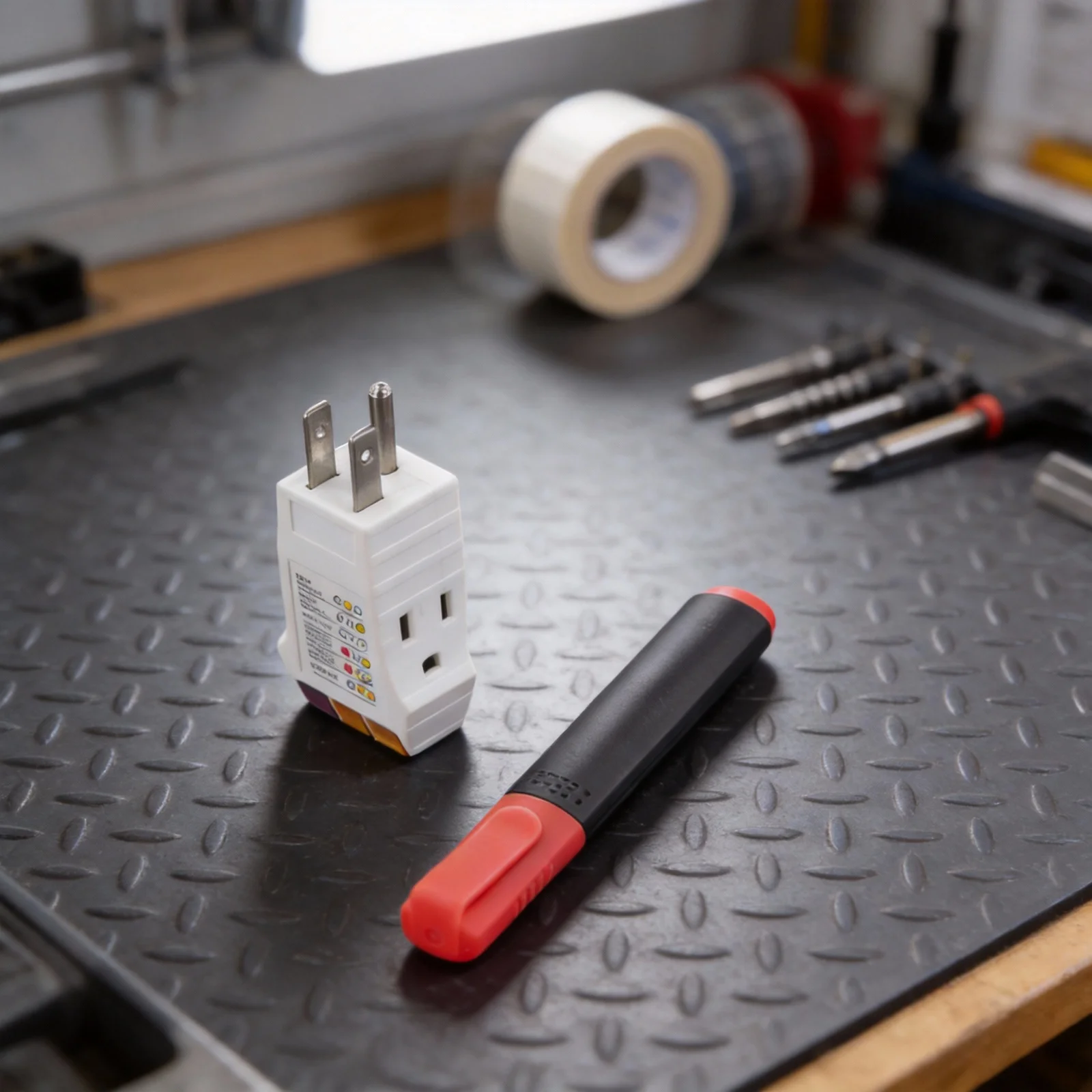 Conductivity Test Pen And Socket Tester Kit For Grounding Lugs Mats Blankets Electrical Outlet Wiring Diagnosis Detector