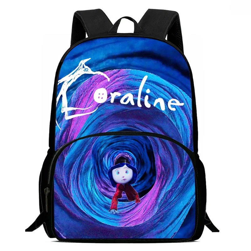 Mochila Co-ra-line Cartoon School Bags Child Backpack,Large Capacity Kids Backpack for Boys Girls,Book Bags for Pupil Students