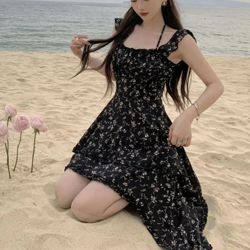 Vestidos sem mangas feminino casamento civil outono jacquard geométrico tridimensional empilhamento em camadas em cascata bolha y2k