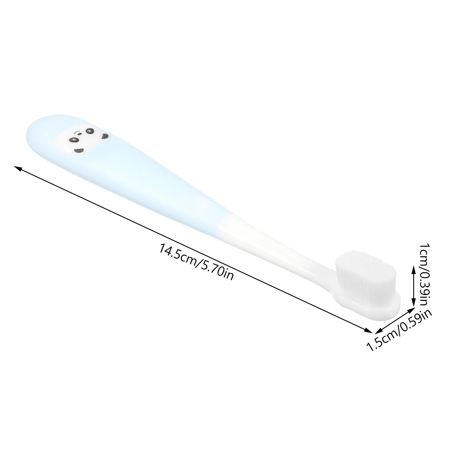 1 قطعة فرشاة أسنان الباندا شعيرات مرنة فرشاة يدوية مقبض عدم الانزلاق فرشاة أسنان مريحة أداة العناية بالفم مع دلو تخزين #5