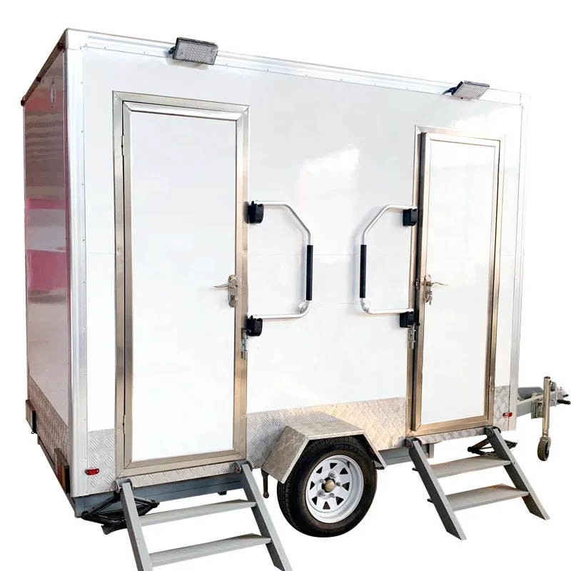 China Factory Directed Luxury Mobile Cabin Prefabricated Portable European-Style Outdoor Toilet For Park Rental Sandwich Panel