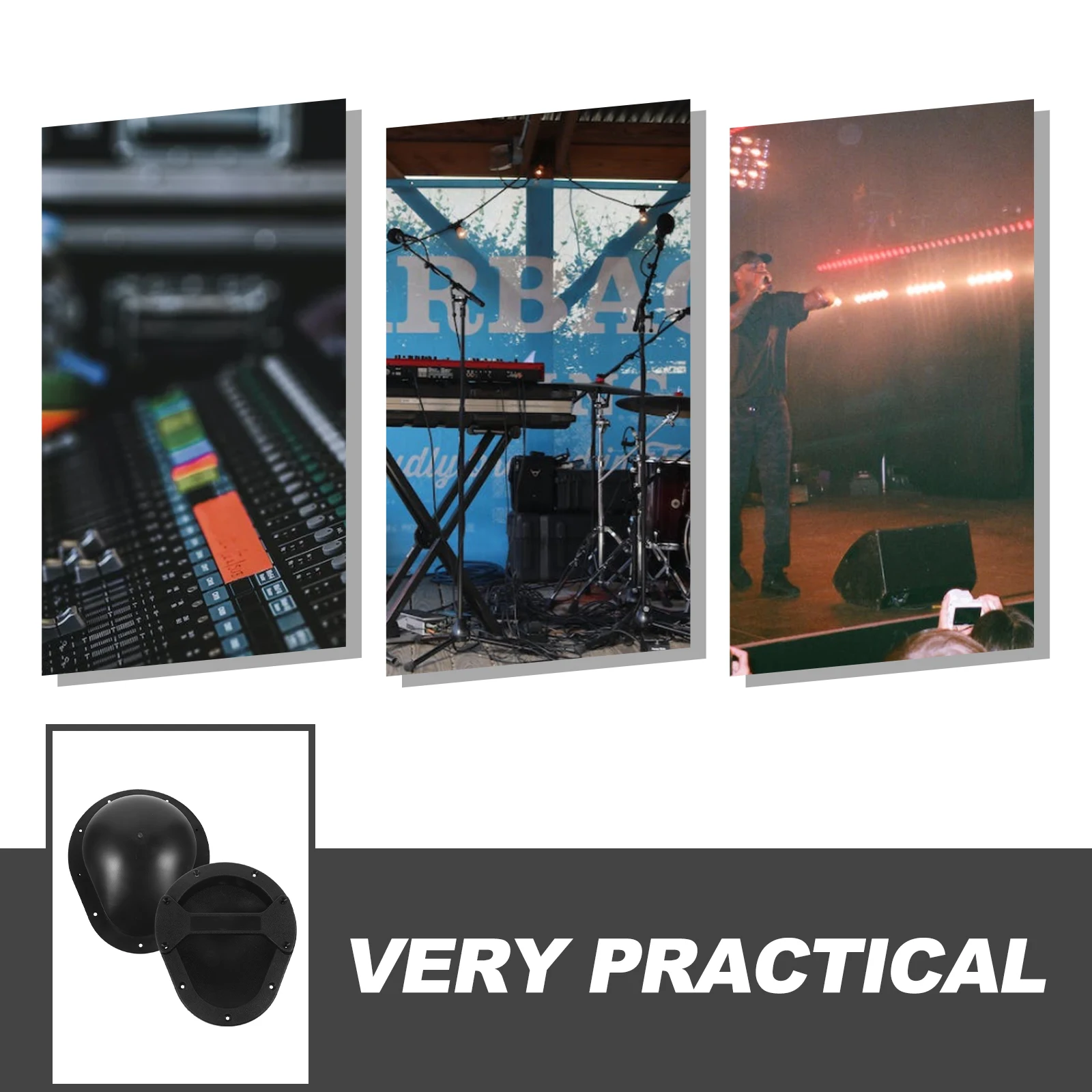 

2pcs Speaker Handles Portable Loudspeaker Recessed Handles Ergonomic Pull Sturdy Transport Adjustable Angle Audio Accessories