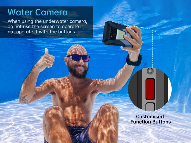 Unihertz Shark 3 by 8849 Rugged Smartphone Android 14 3K AMOLED Display 32GB RAM 512GB ROM Dimensity 8300 CPU Mobile Phone