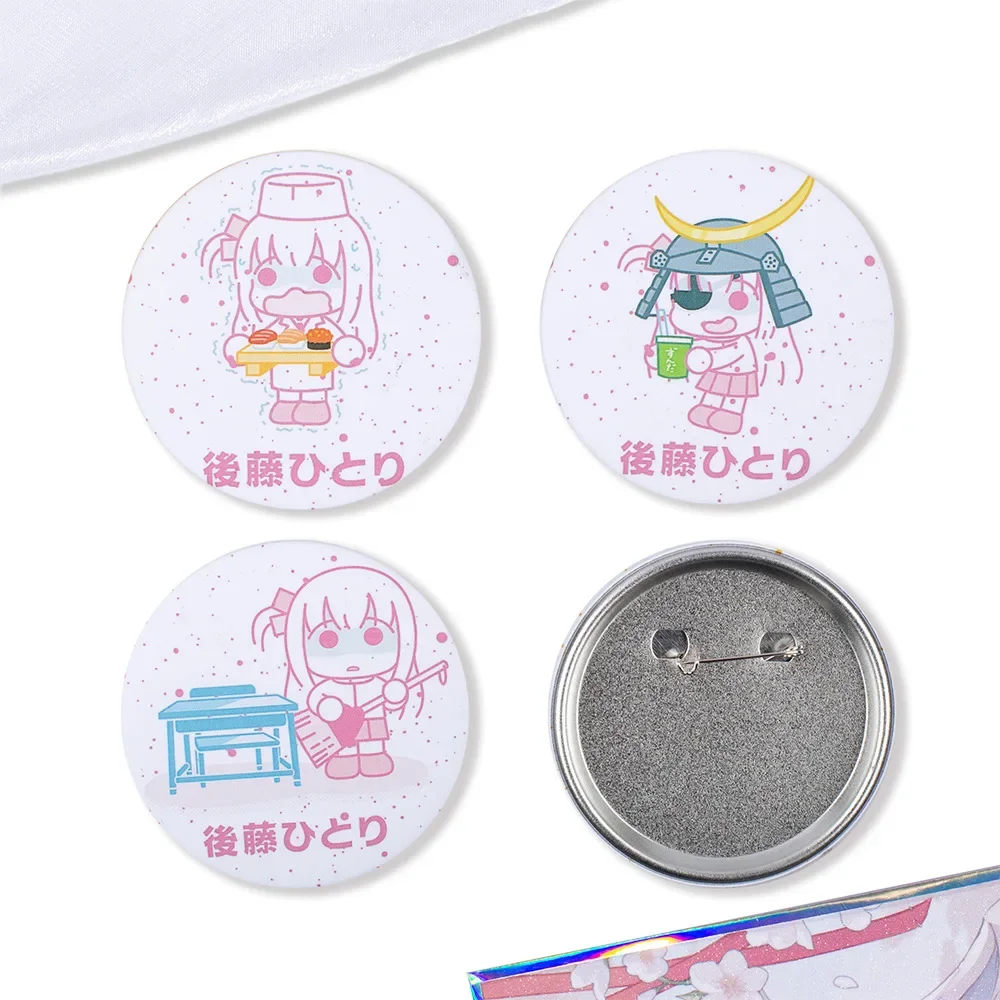 Ijichi Nijika Kita Ikuyo Cosplay Q-version Peripheral Badge Pin Brooch Anime HD Kawaii Pattern Costumes  Accessories Toys Gifts